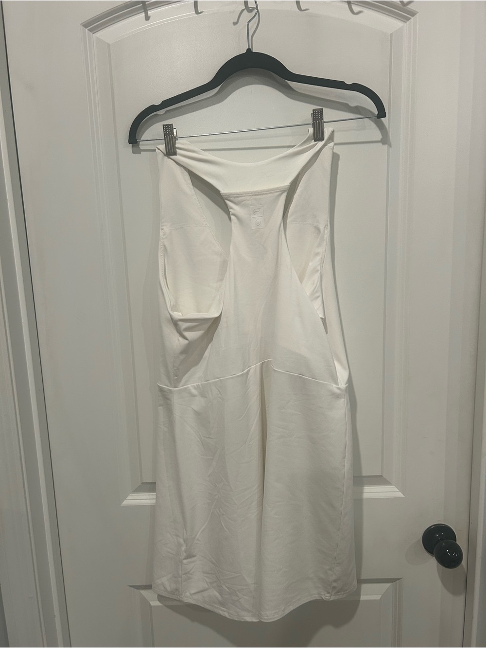 Fabletics White Racerback Slip Dress - Picture 3 of 3